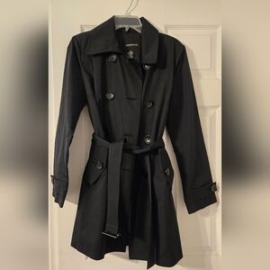 London Fog Women's Black Trench Coat